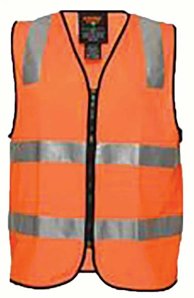 PORTWEST MZ107ORRS Vest - Day/Night Zip Staff - Orange - Small