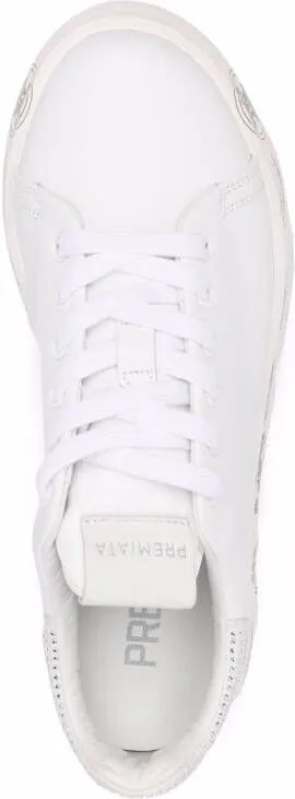 Premiata Belle crystal-back sneakers White