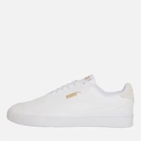 Puma Shuffle Trainers White/Gold