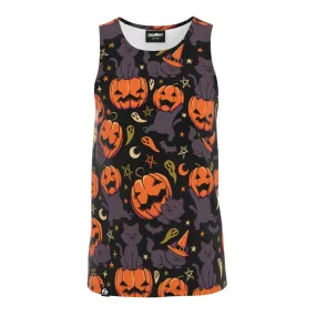 Pumpkin Field Cat Tank Top