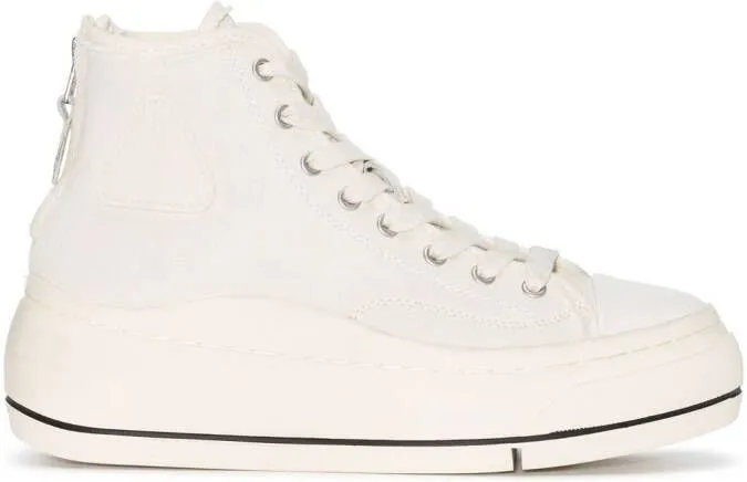 R13 high-top platform sneakers Neutrals