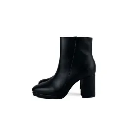 Rachel Heeled Boot - Black