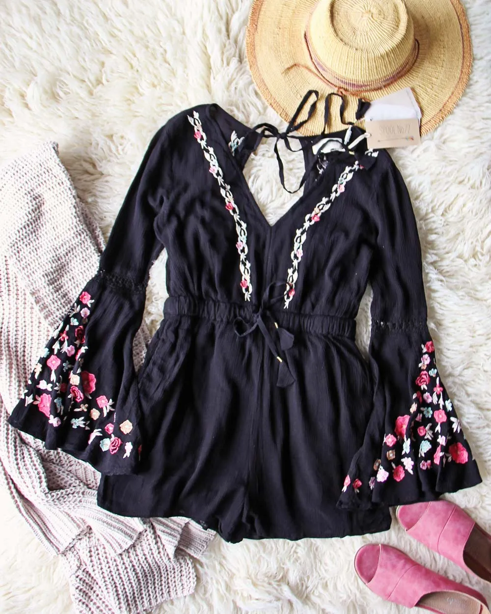 RahiCali Poppy Romance Romper