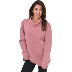 Rbx Women's Quilted Cowl Neck Tunic Fleece