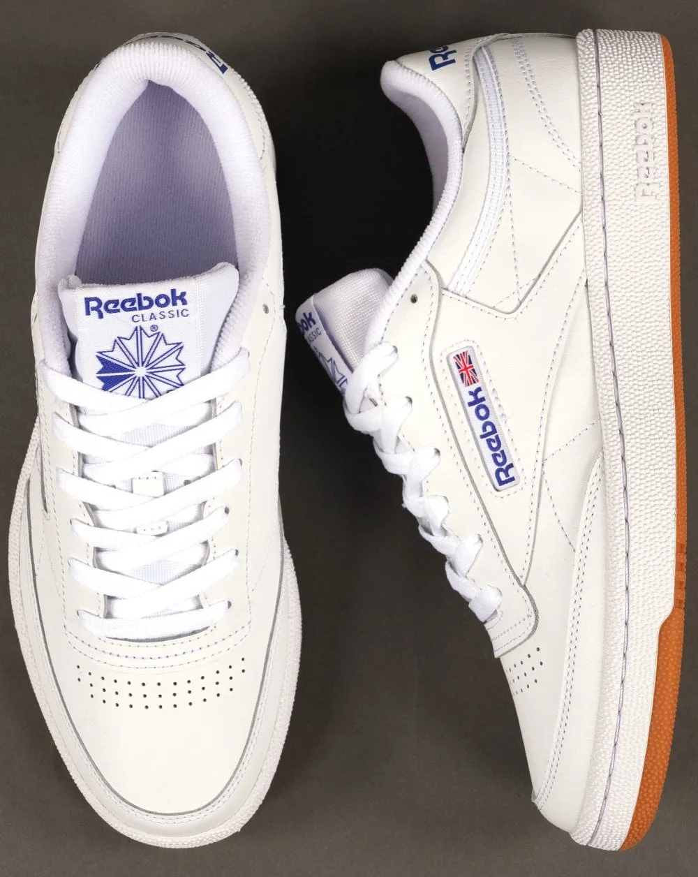 Reebok Club C 85 Trainers White/Royal/Gum