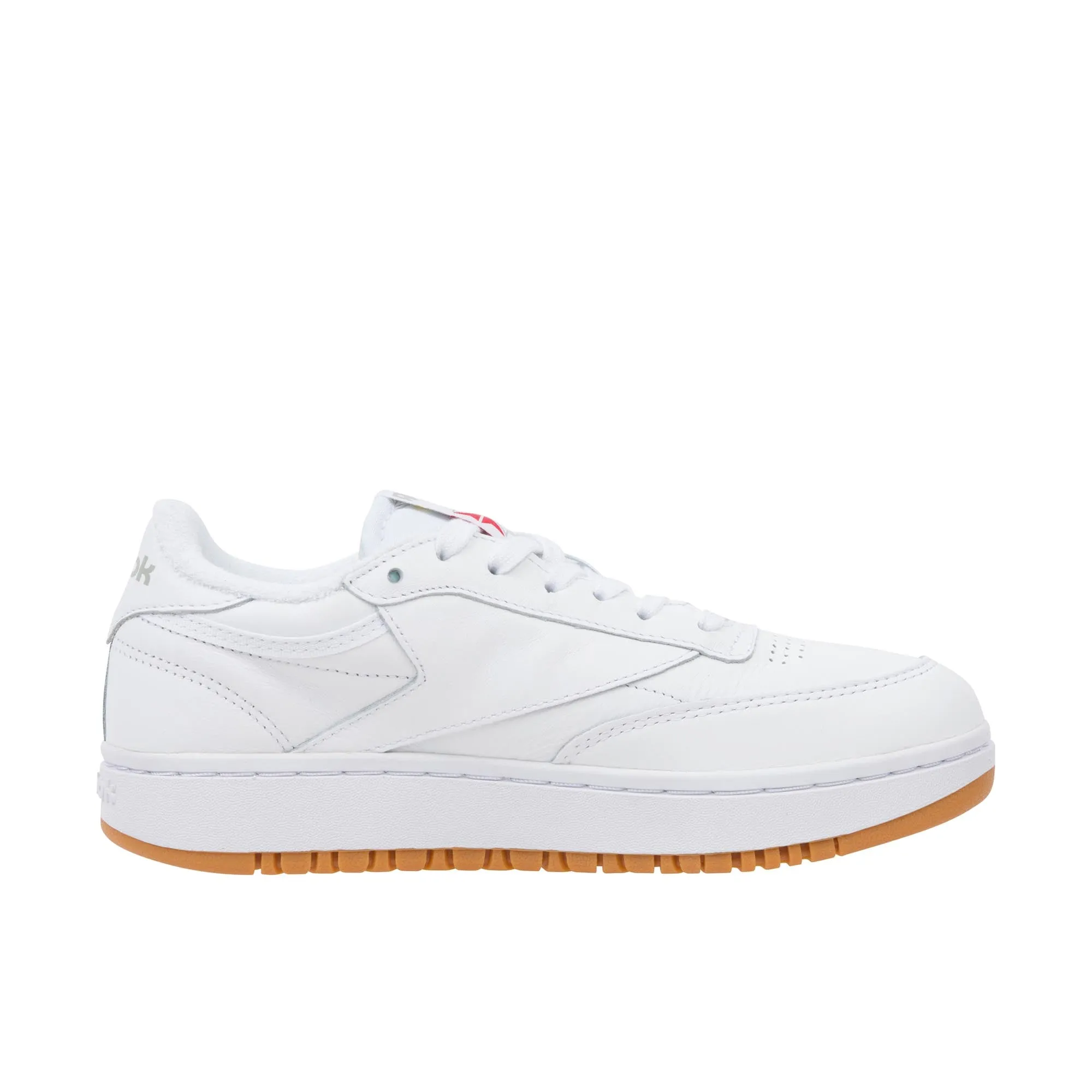 Reebok Womens Club C Double White/Reebok Rubber Gum-07/White