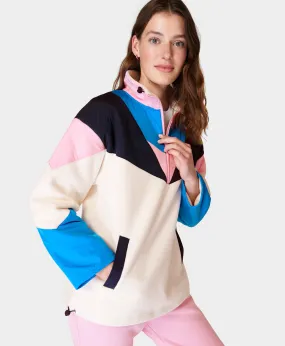 Retrograde Fleece Colour Block Half Zip