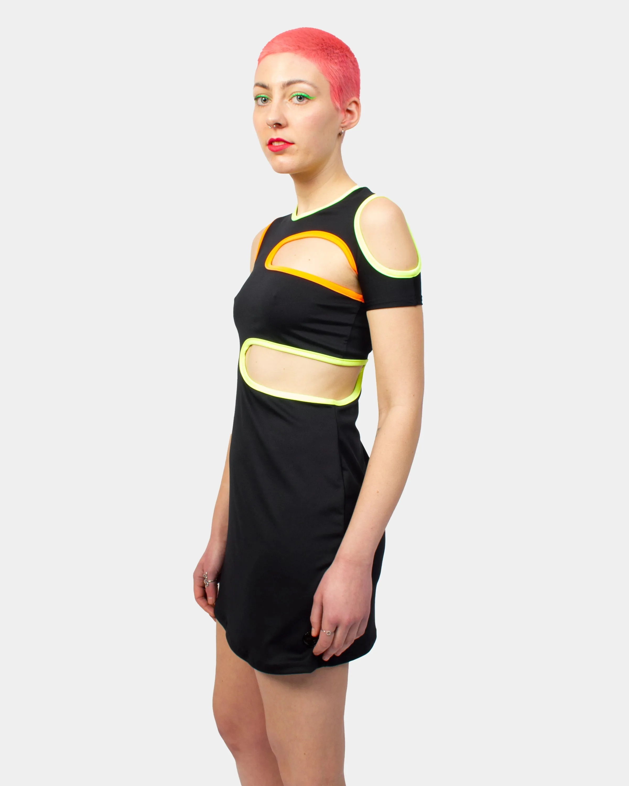 REWIND DRESS NEON