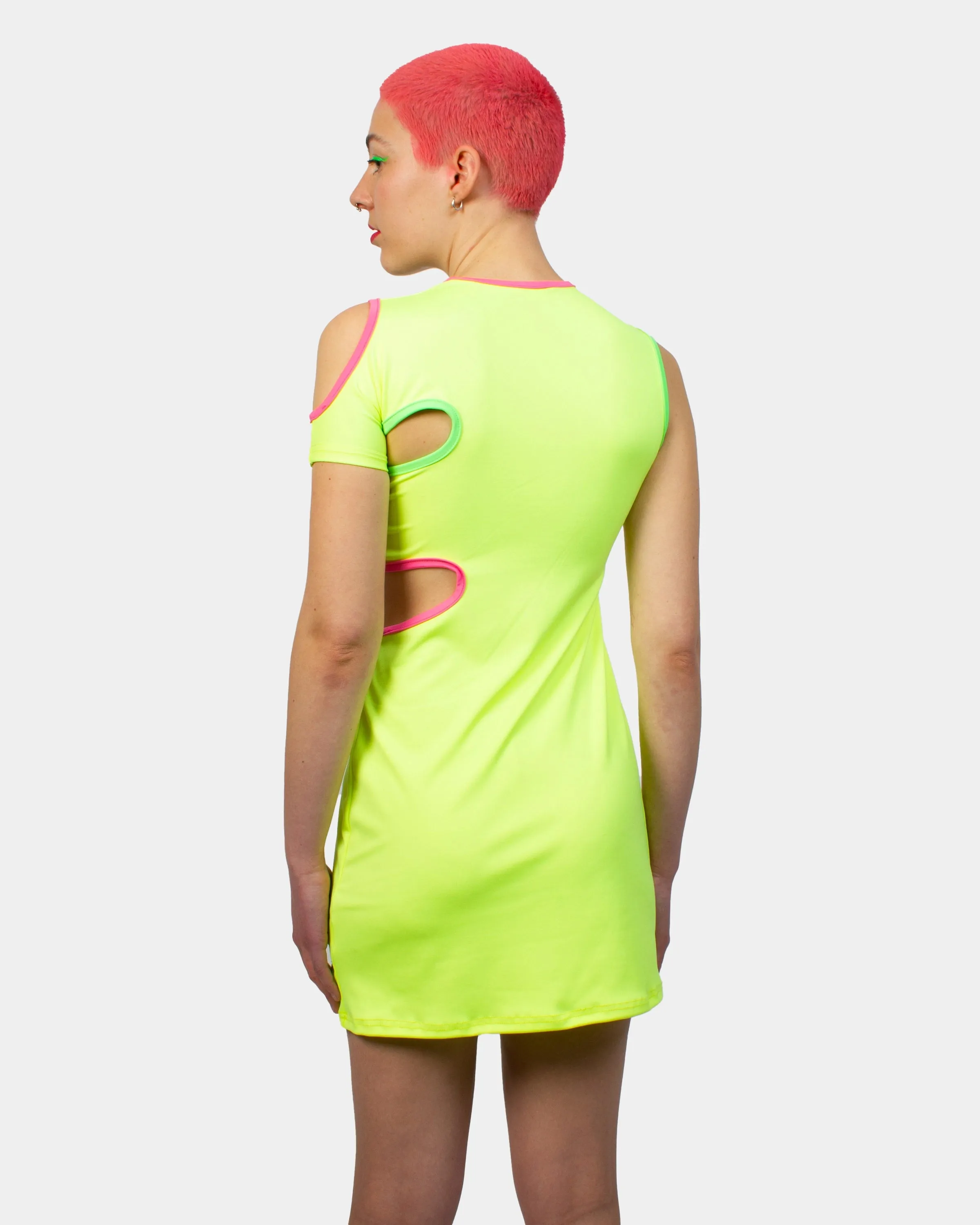 REWIND DRESS NEON