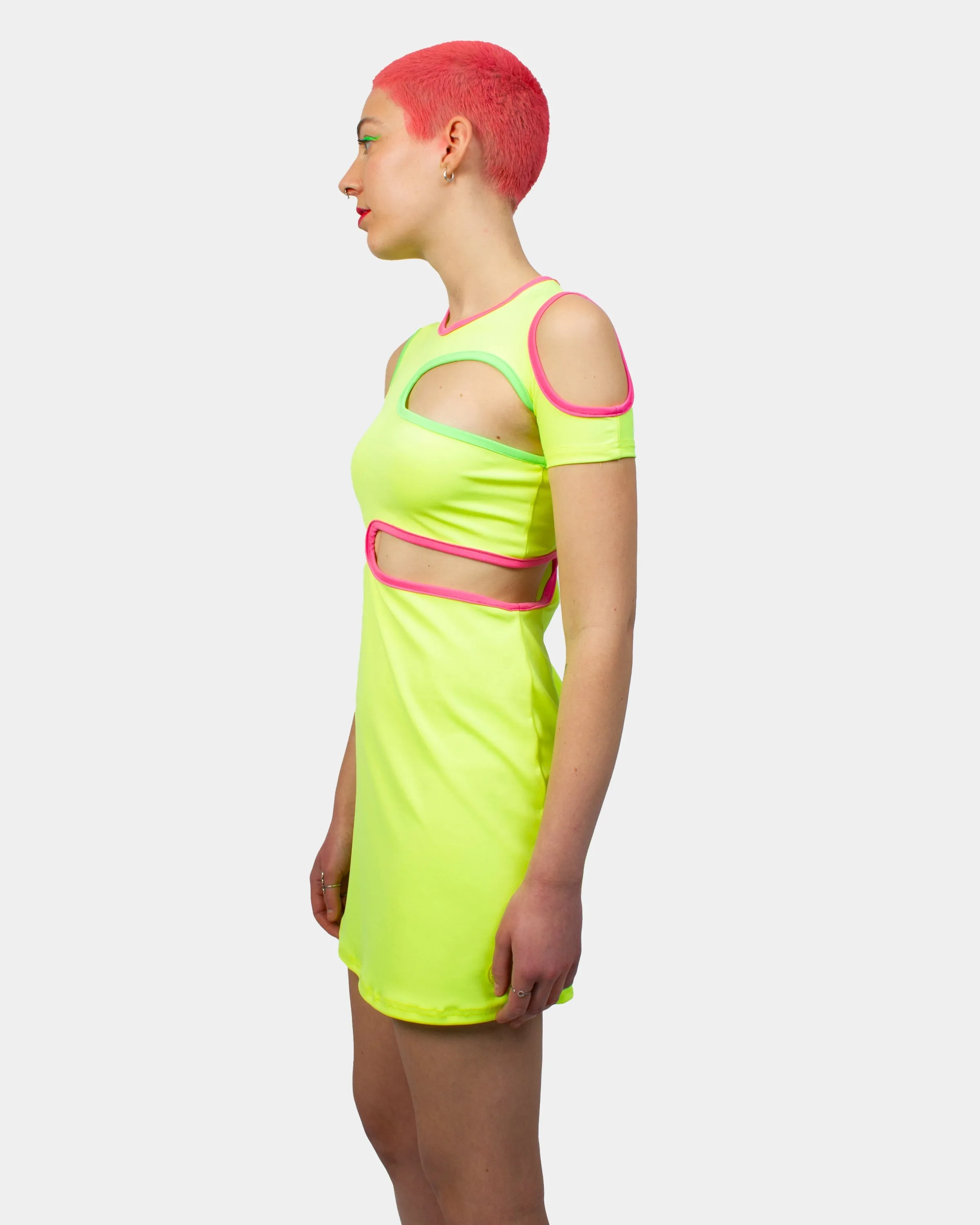 REWIND DRESS NEON