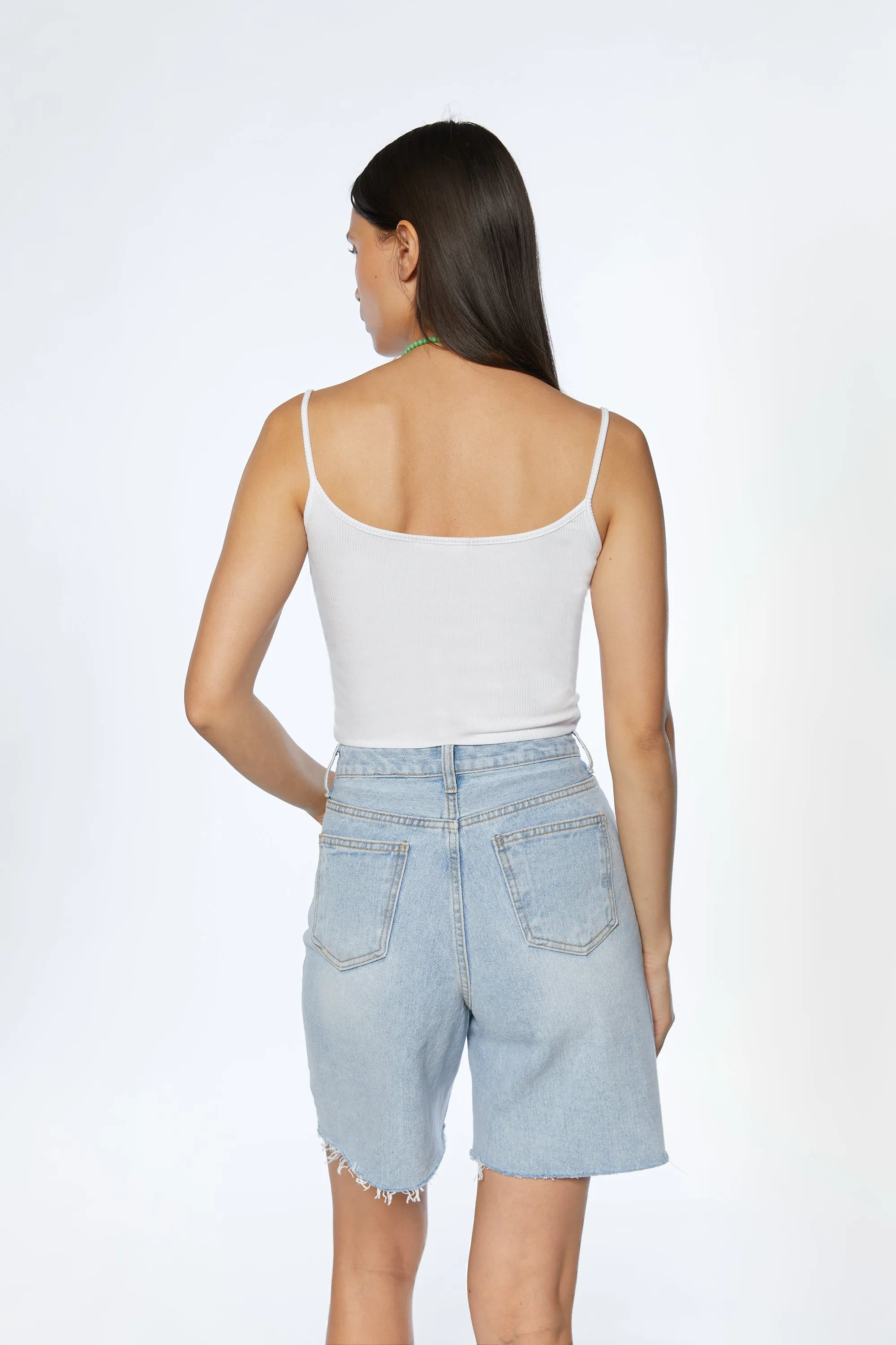 RIBBED CROPPED TANK