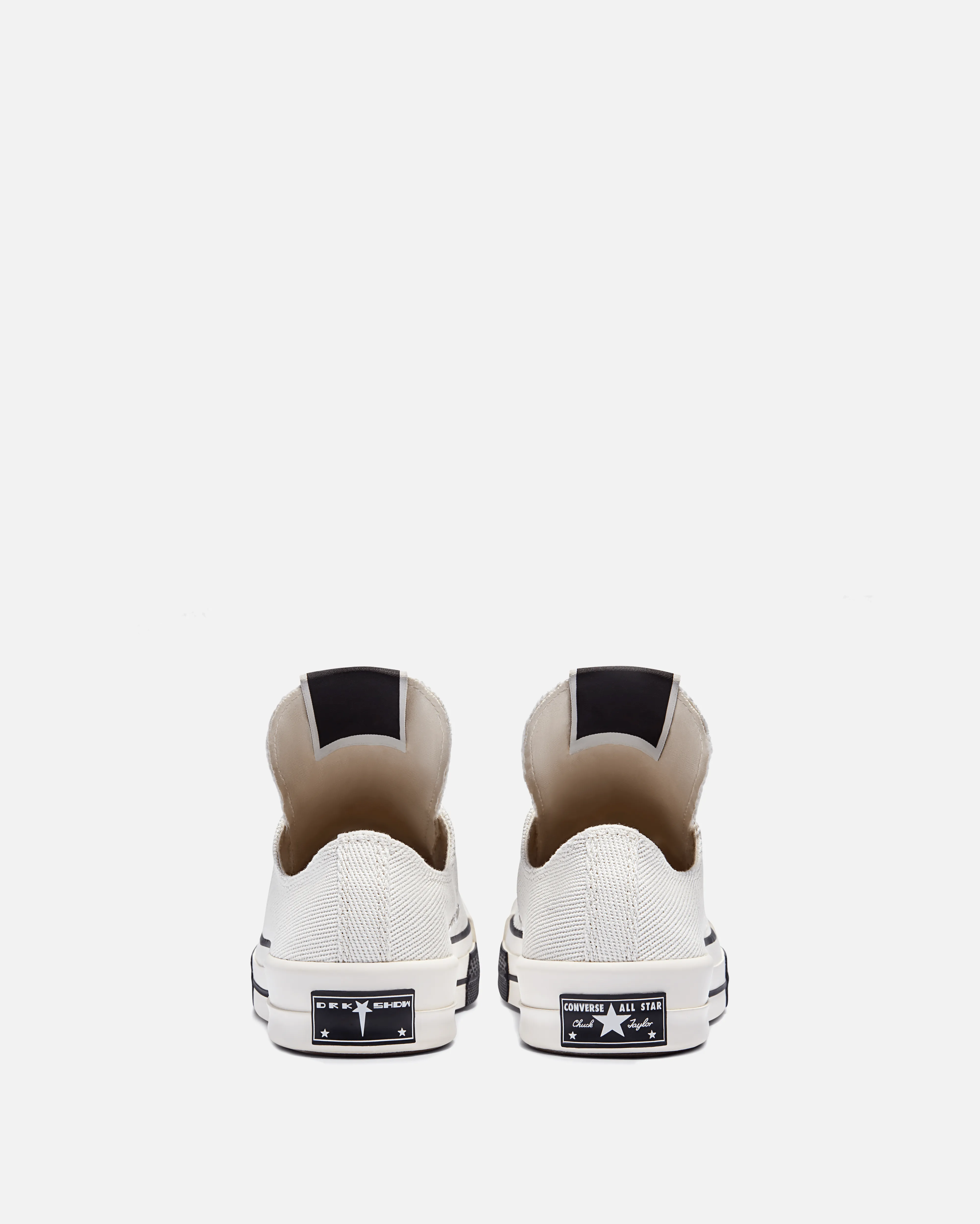 Rick Owens DRKSHDW Converse TURBODRK Ox in White/White