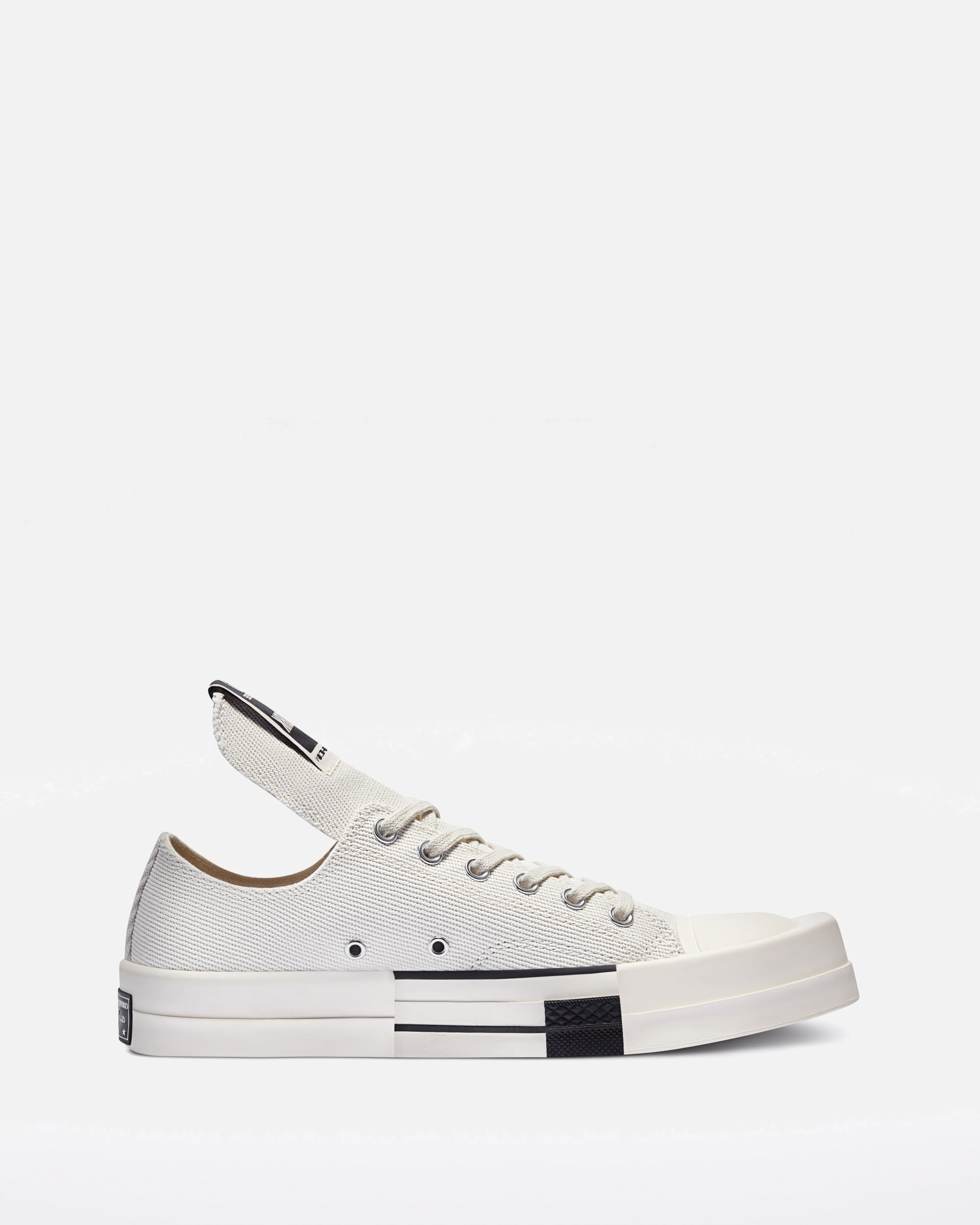 Rick Owens DRKSHDW Converse TURBODRK Ox in White/White