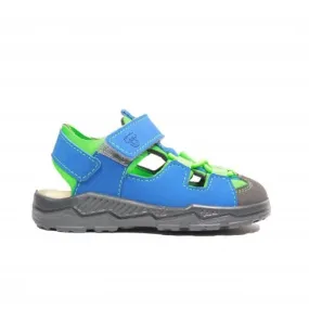 Ricosta Gery | Azur/Neongreen | Childrens Closed Toe Sandals