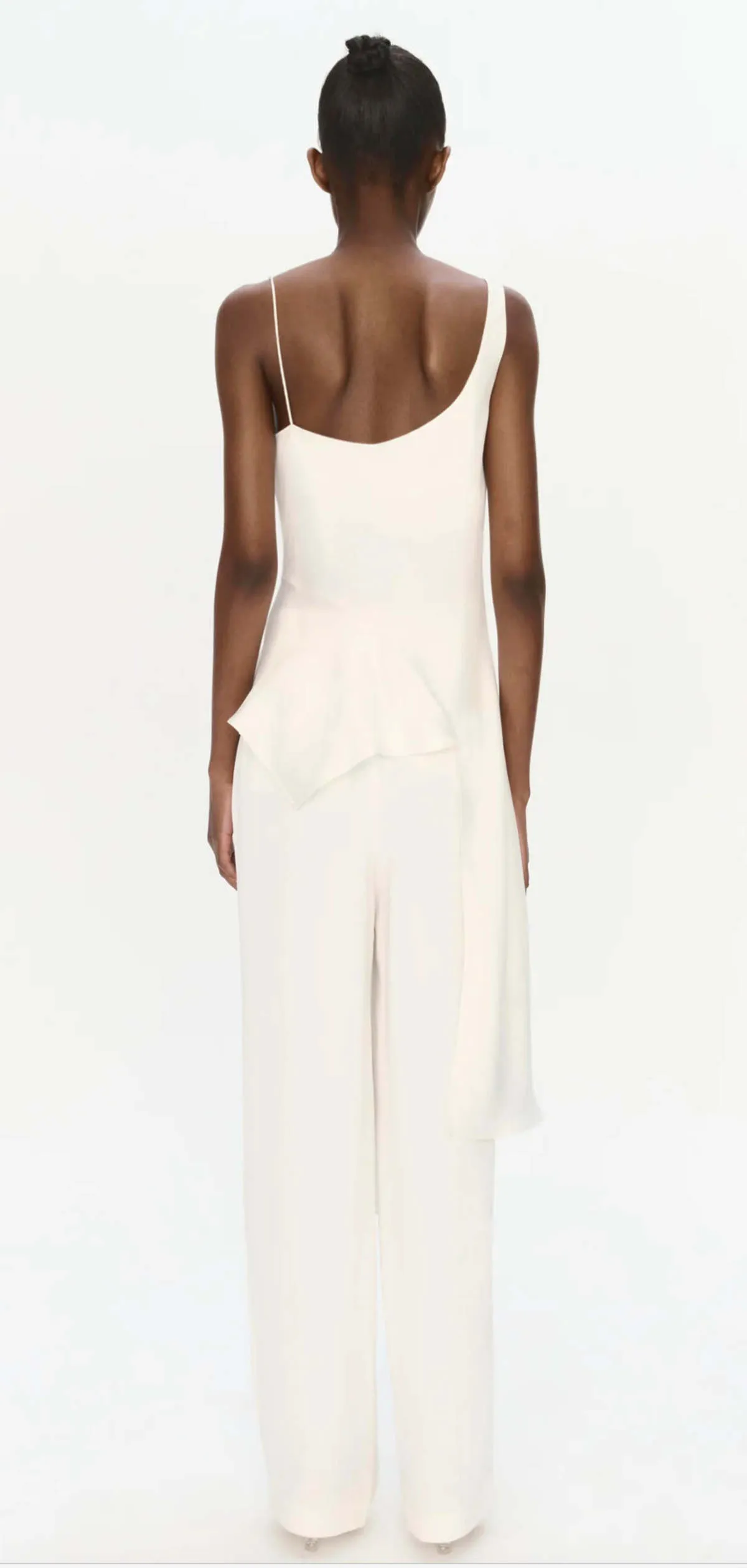 Ronnie Asymmetric Tank Top - Ivory