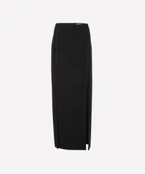 RXQUETTE slit crepe skirt 