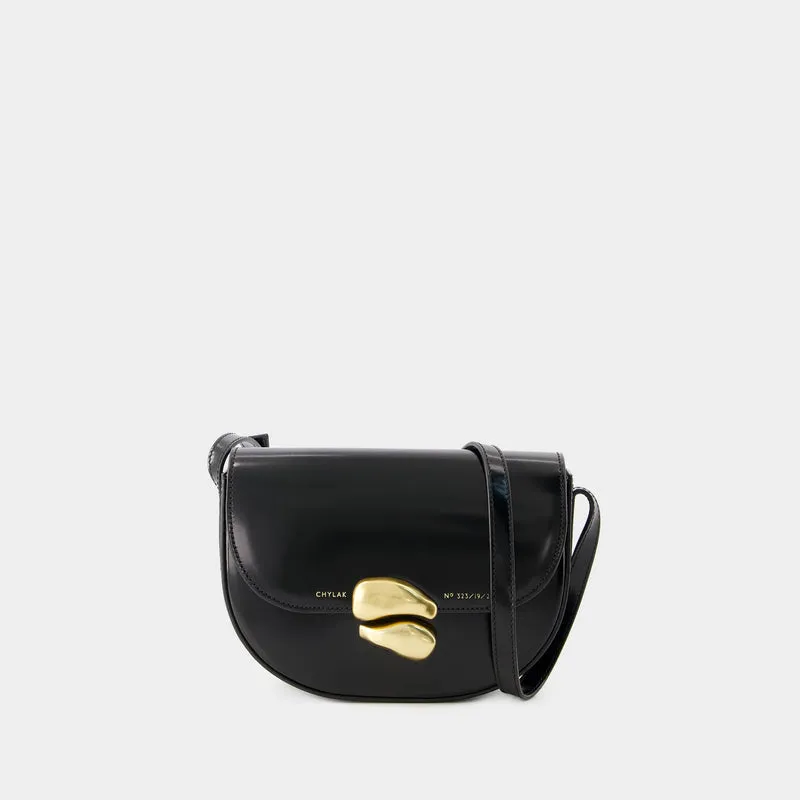 Saddle Bag - Chylak - Leather - Glossy Black