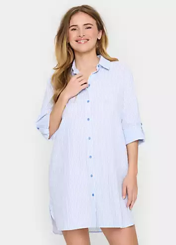 Saint Tropez Ziba Long Sleeve Button Tunic | Grattan