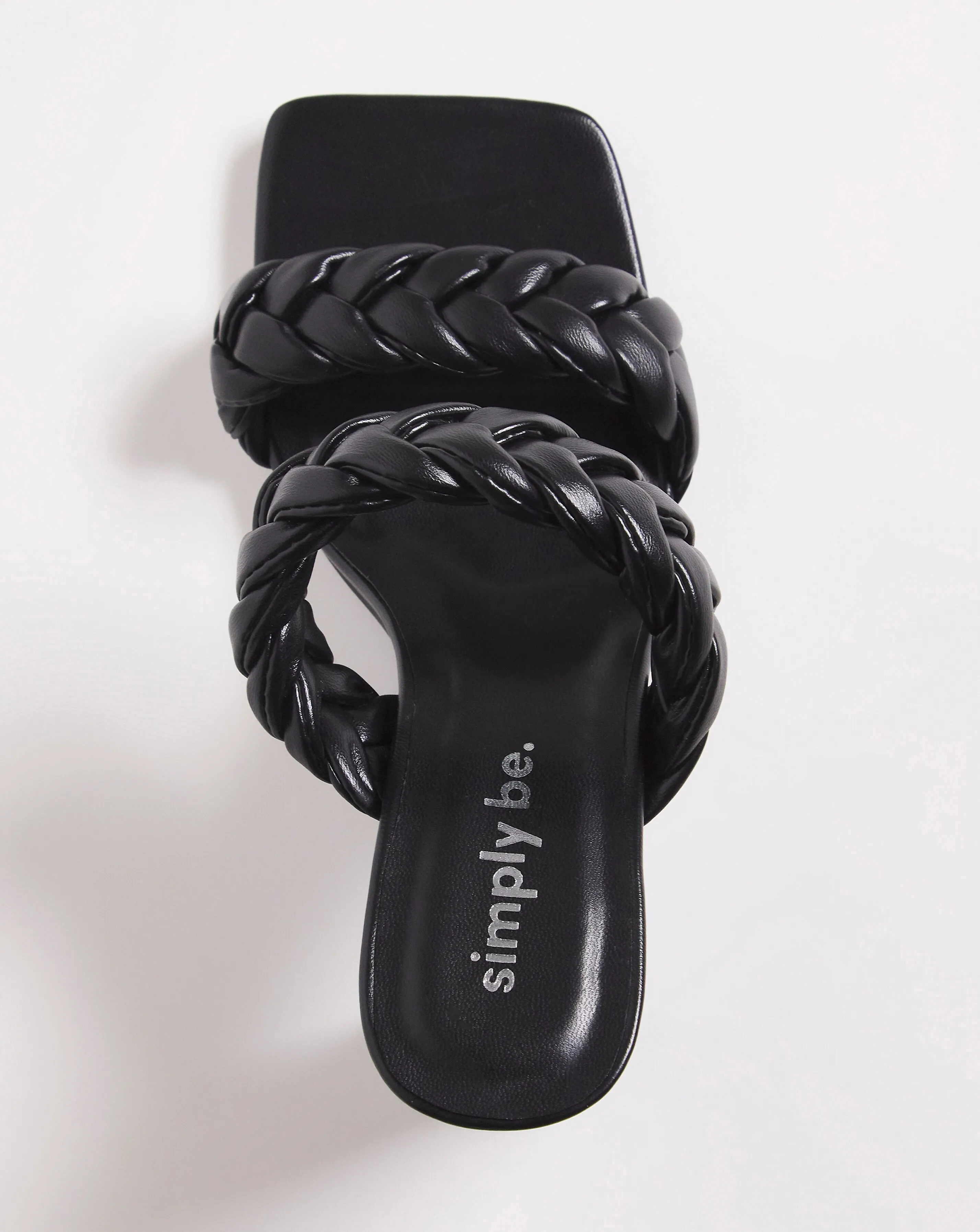 Sandra Plaited Heeled Sandals ExWide Fit | Simply Be