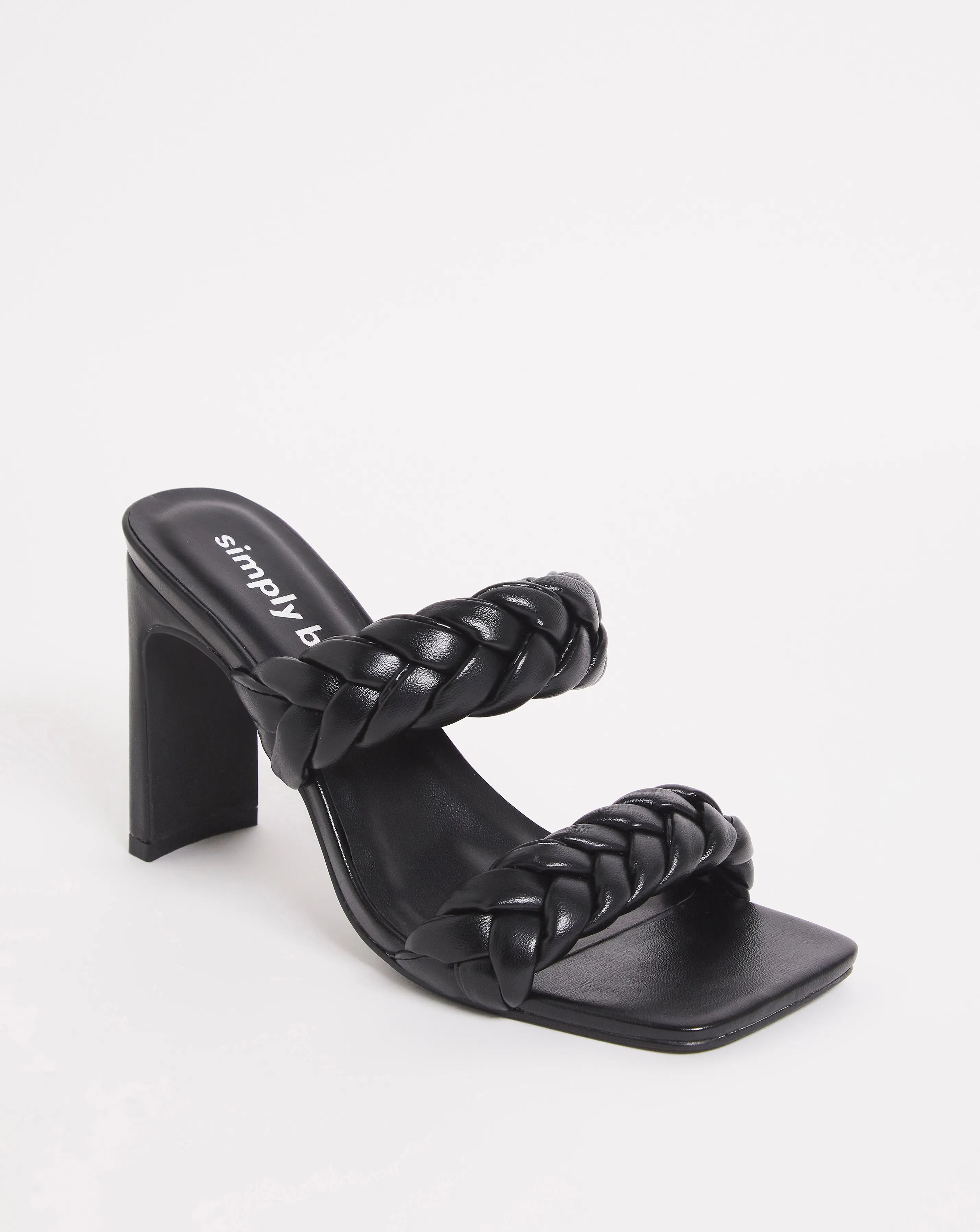 Sandra Plaited Heeled Sandals ExWide Fit | Simply Be