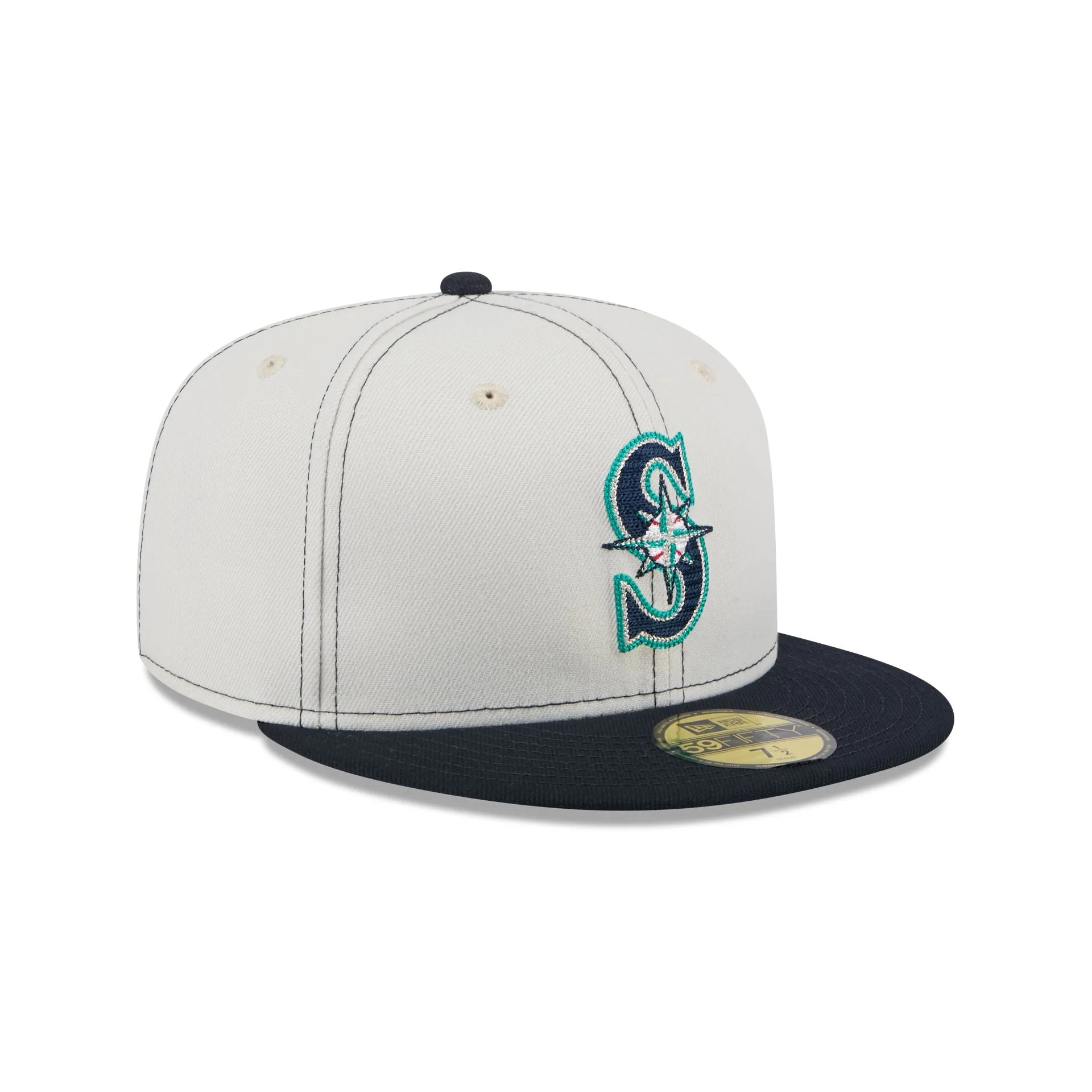 Seattle Mariners Sandy Linen 59FIFTY Fitted Hat