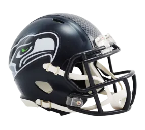 Seattle Seahawks NFL Mini Speed Football Helmet Matte Navy