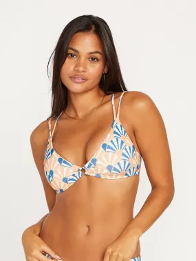 Shell Yeah Vneck Bikini Top - PAPAYA