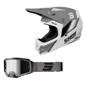 Shot - 2024 Core Honor White Helmet & Goggle Combo