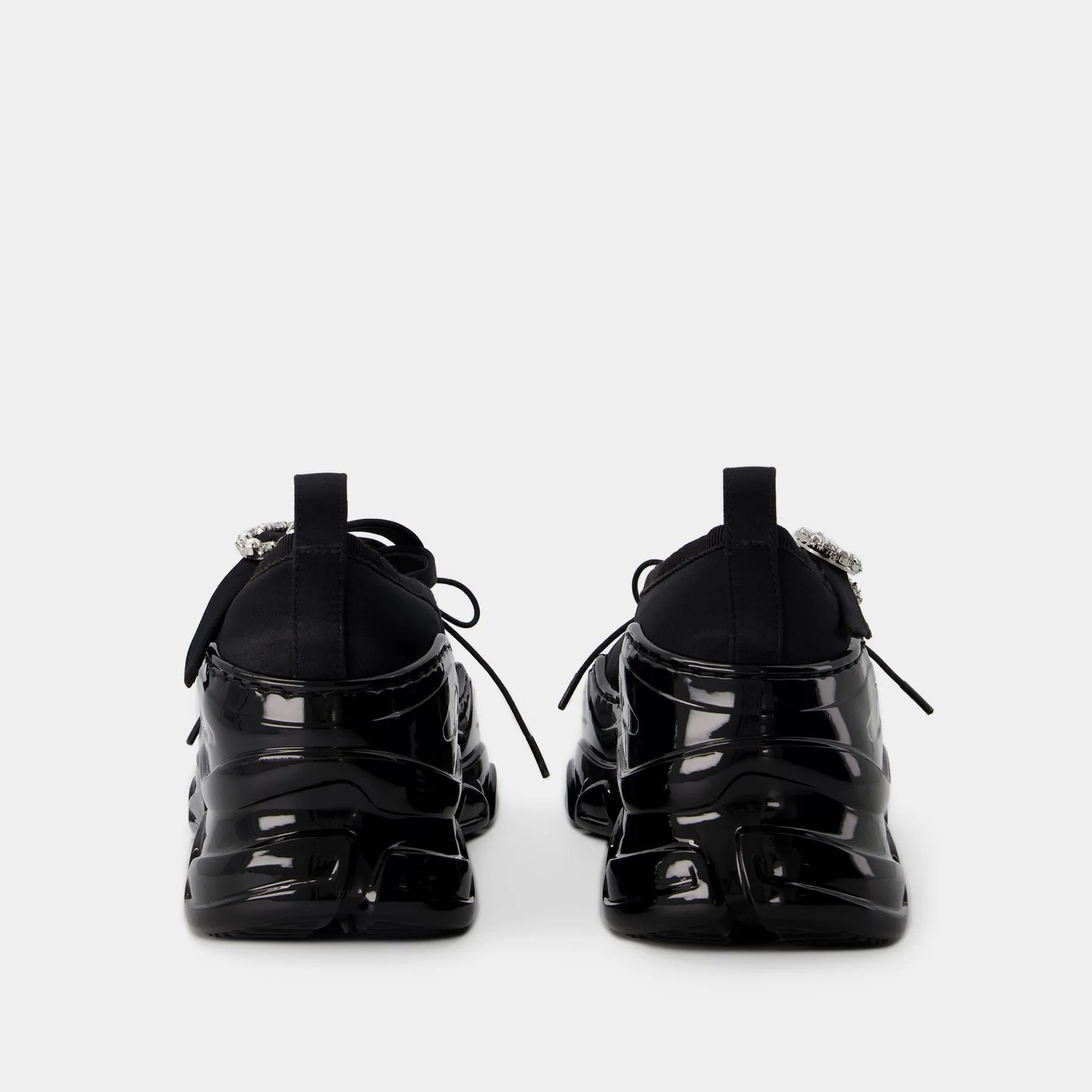 Simone Rocha  Classic Criss Cross Tracker Sneakers - Simone Rocha - Pvc - Black