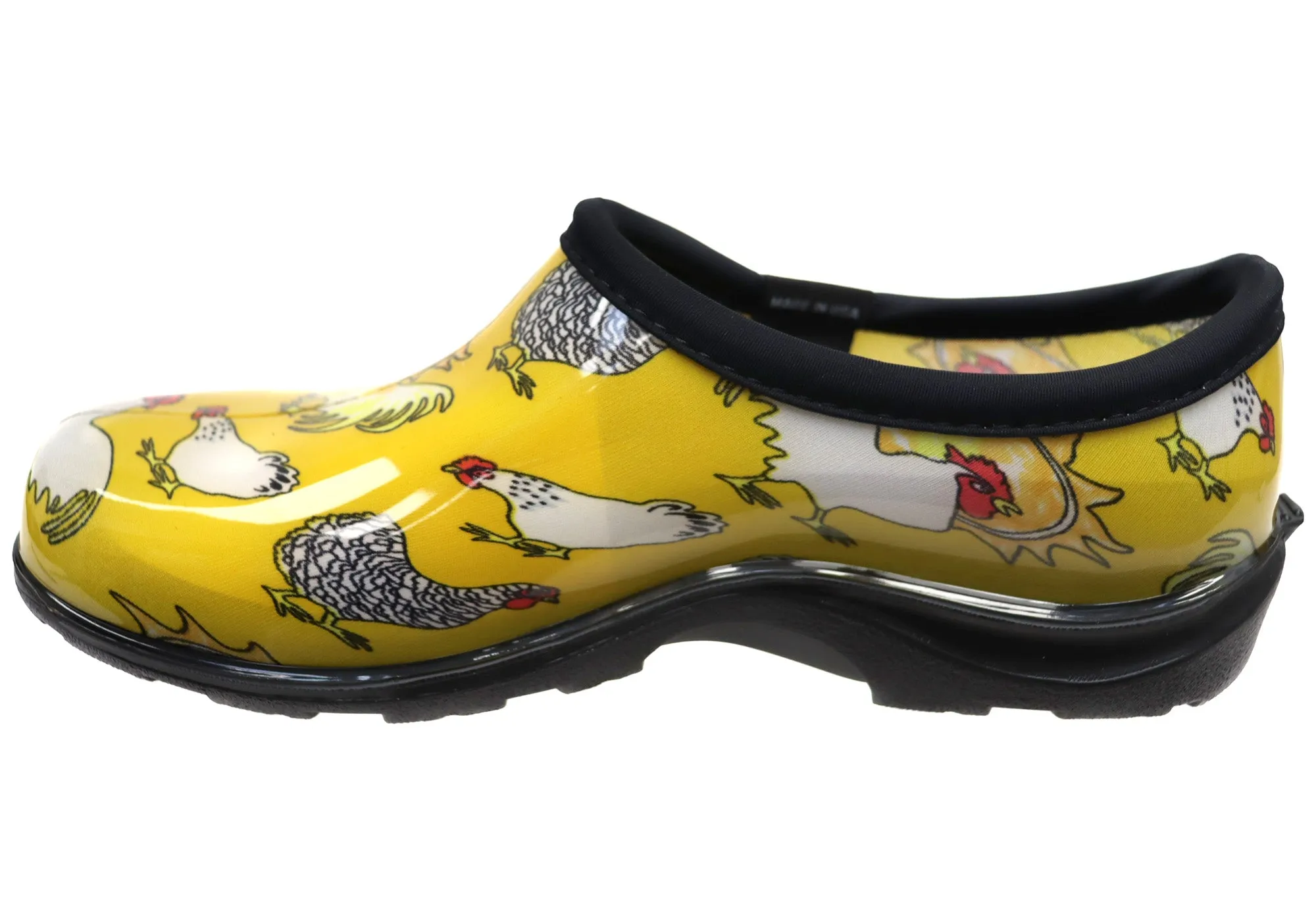 Sloggers Comfortable Womens Splash Shoes Yellow Chicken