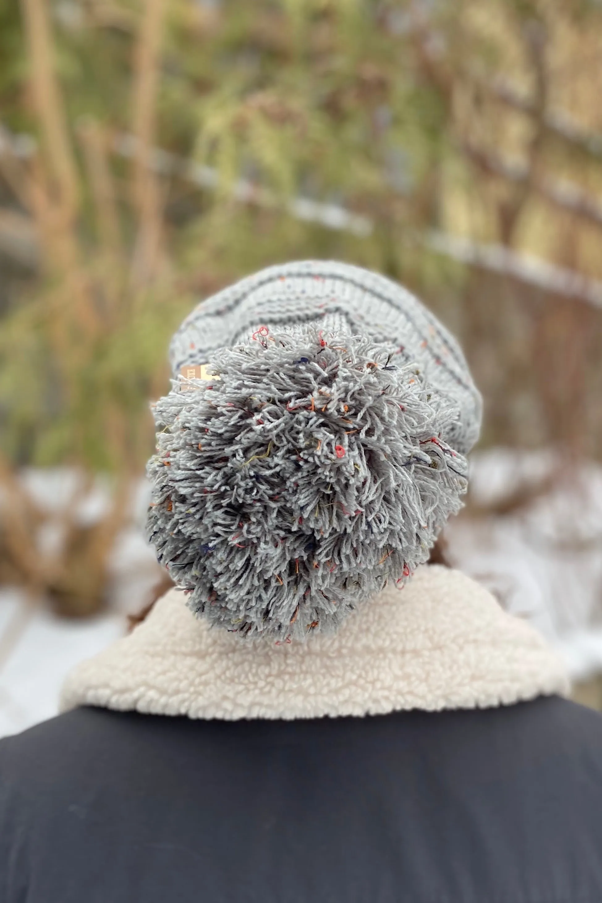 Slouchy Knit Pom Beanie