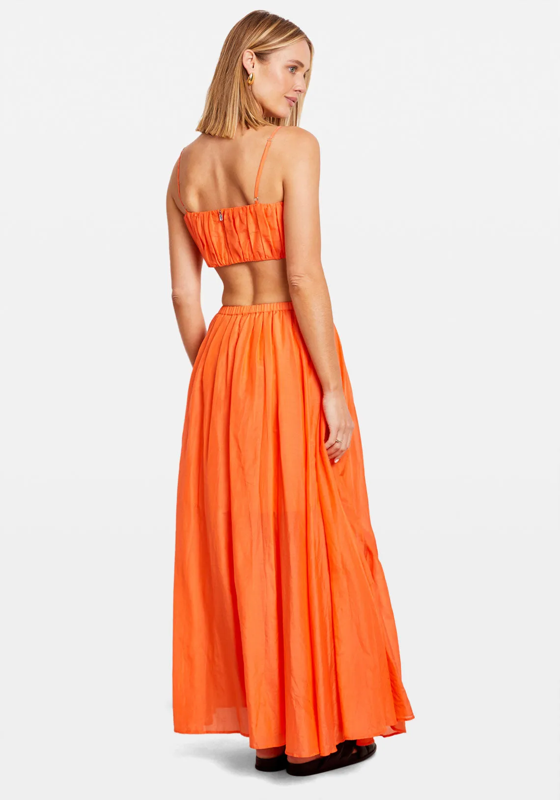 SOL MAXI SKIRT TANGERINE