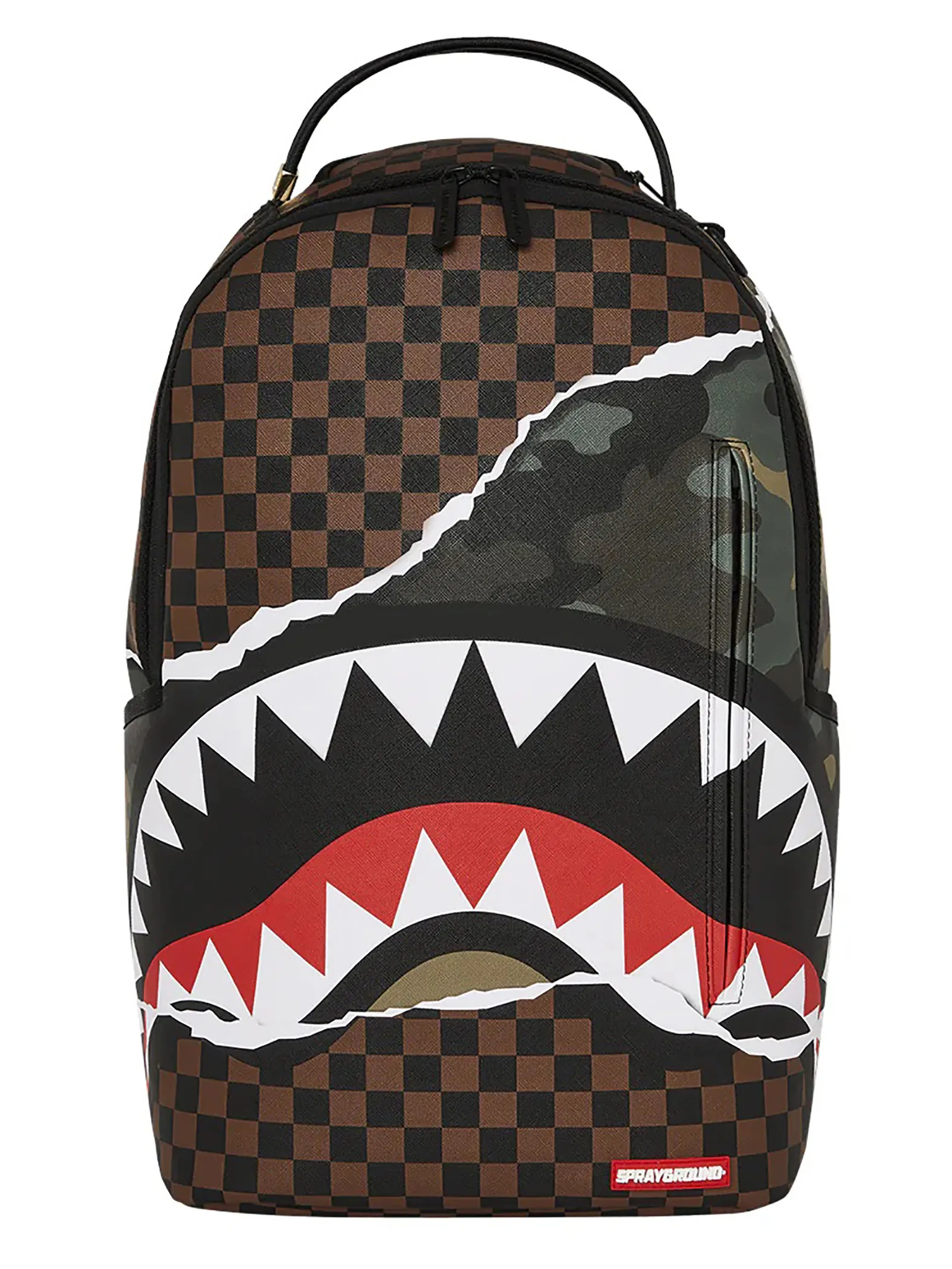 Sprayground Tear It Up Camo Backpack - Brown