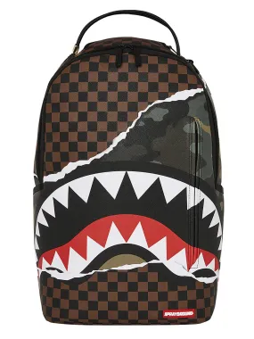 Sprayground Tear It Up Camo Backpack - Brown