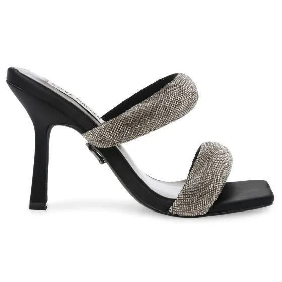 Steve Madden W' Jetsetter Black / Pewter Sandals