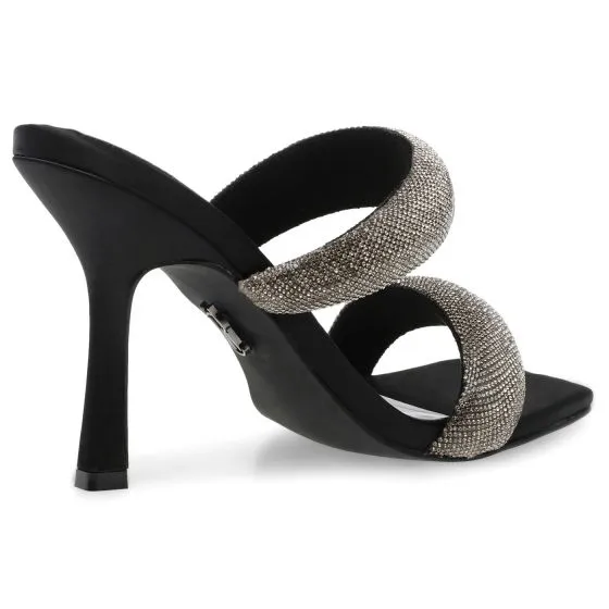 Steve Madden W' Jetsetter Black / Pewter Sandals