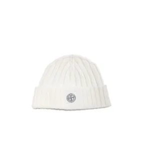 Stone Island N24B5 BEANIE, White 