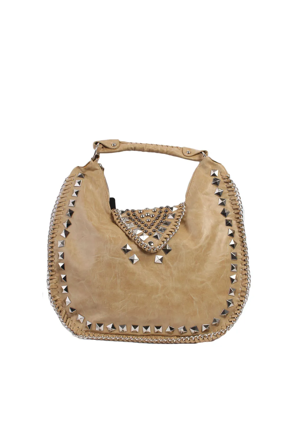 Studded Flap Shoulder Bag - Pepper Tree London