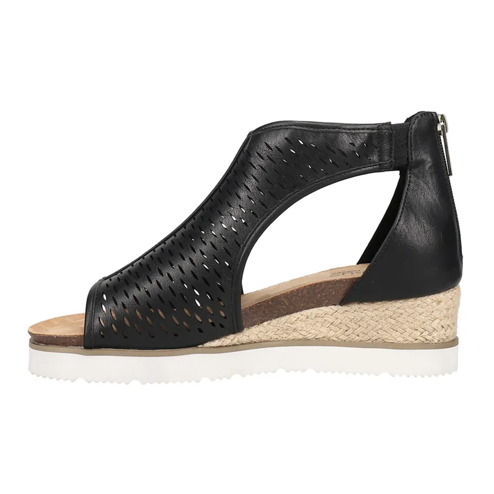 Sugar Momma Cut-Outs Espadrille Wedge Sandals