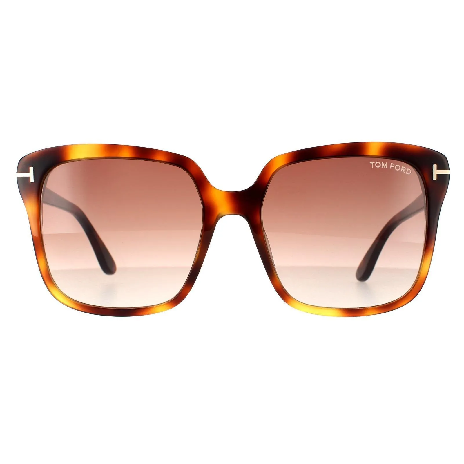 Sunglasses | Rectangle Blonde Havana Brown Gradient Sunglasses | Tom Ford