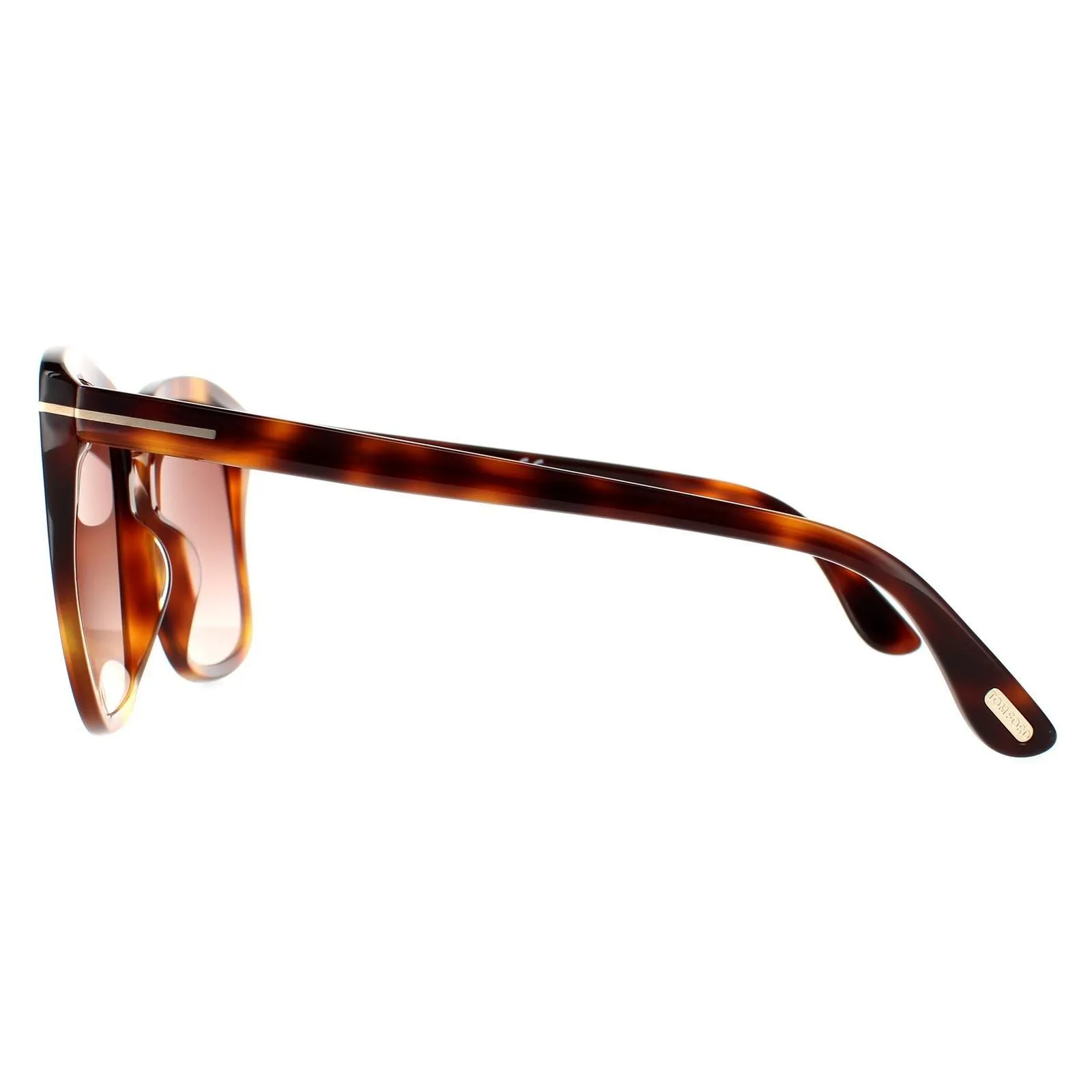 Sunglasses | Rectangle Blonde Havana Brown Gradient Sunglasses | Tom Ford