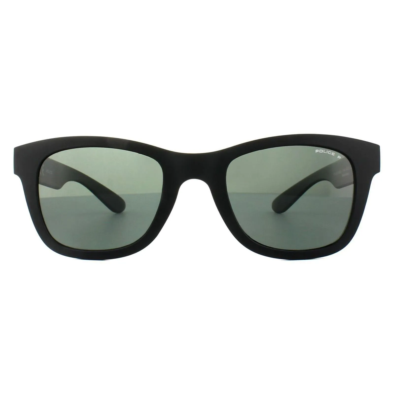 Sunglasses | Rectangle Matt Black Grey Polarized Sunglasses | Police