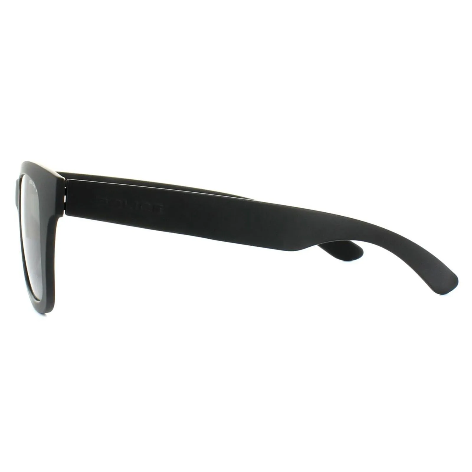 Sunglasses | Rectangle Matt Black Grey Polarized Sunglasses | Police