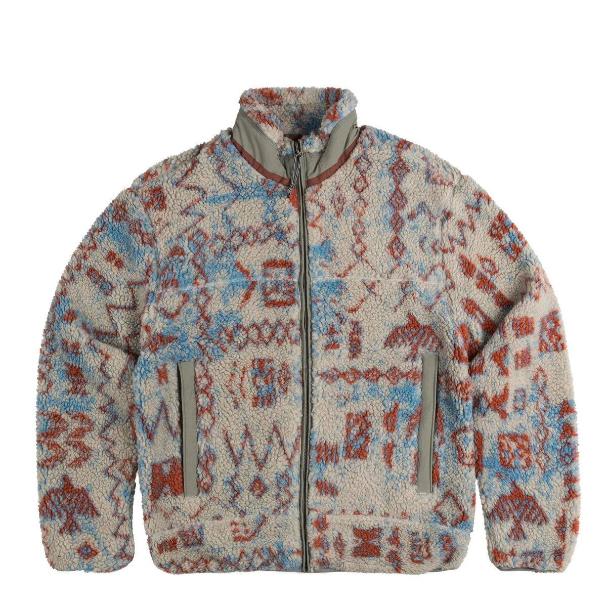 thisisneverthatT Sherpa Fleece Jacke Stone