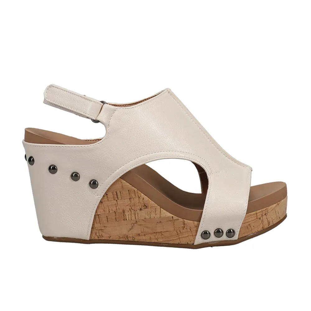 Tiffanee Studded Wedge Sandals