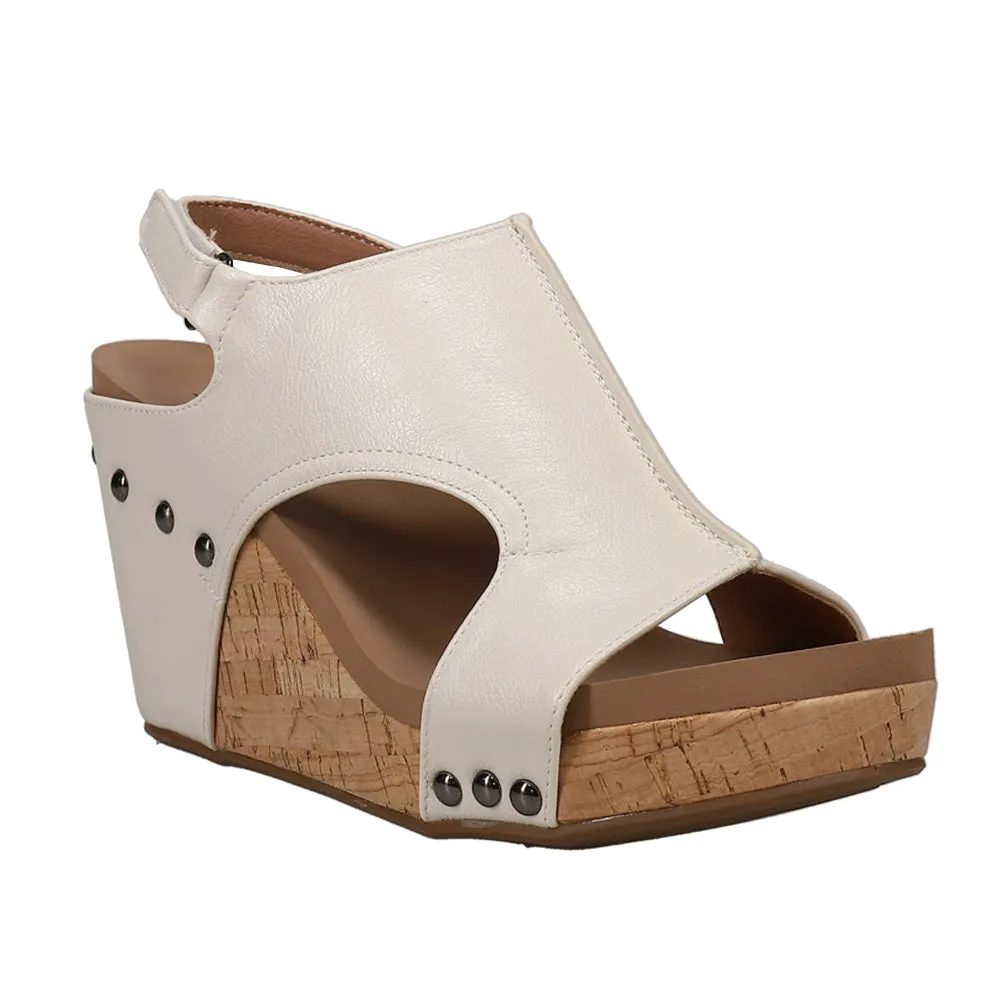 Tiffanee Studded Wedge Sandals