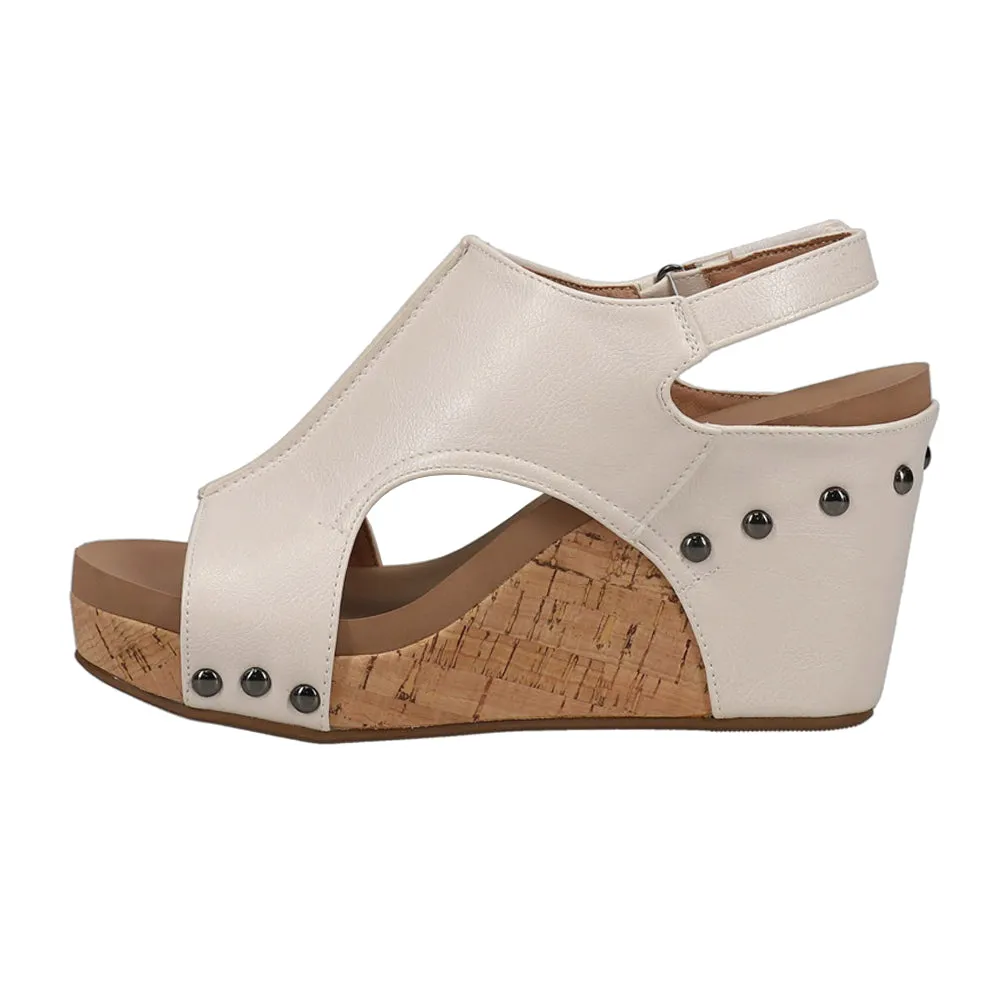 Tiffanee Studded Wedge Sandals