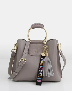 Twilight Leather Cross-Body Bag - Grey