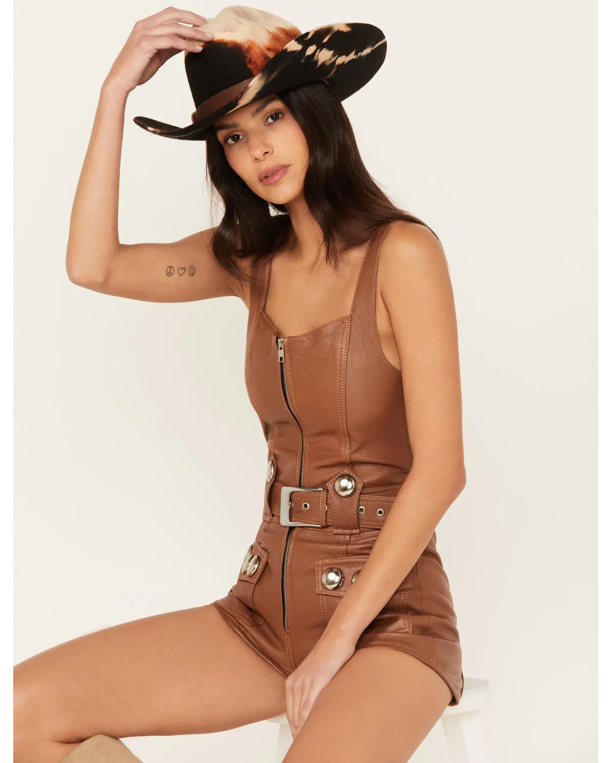 Understated Leather Women's Midnight City Romper