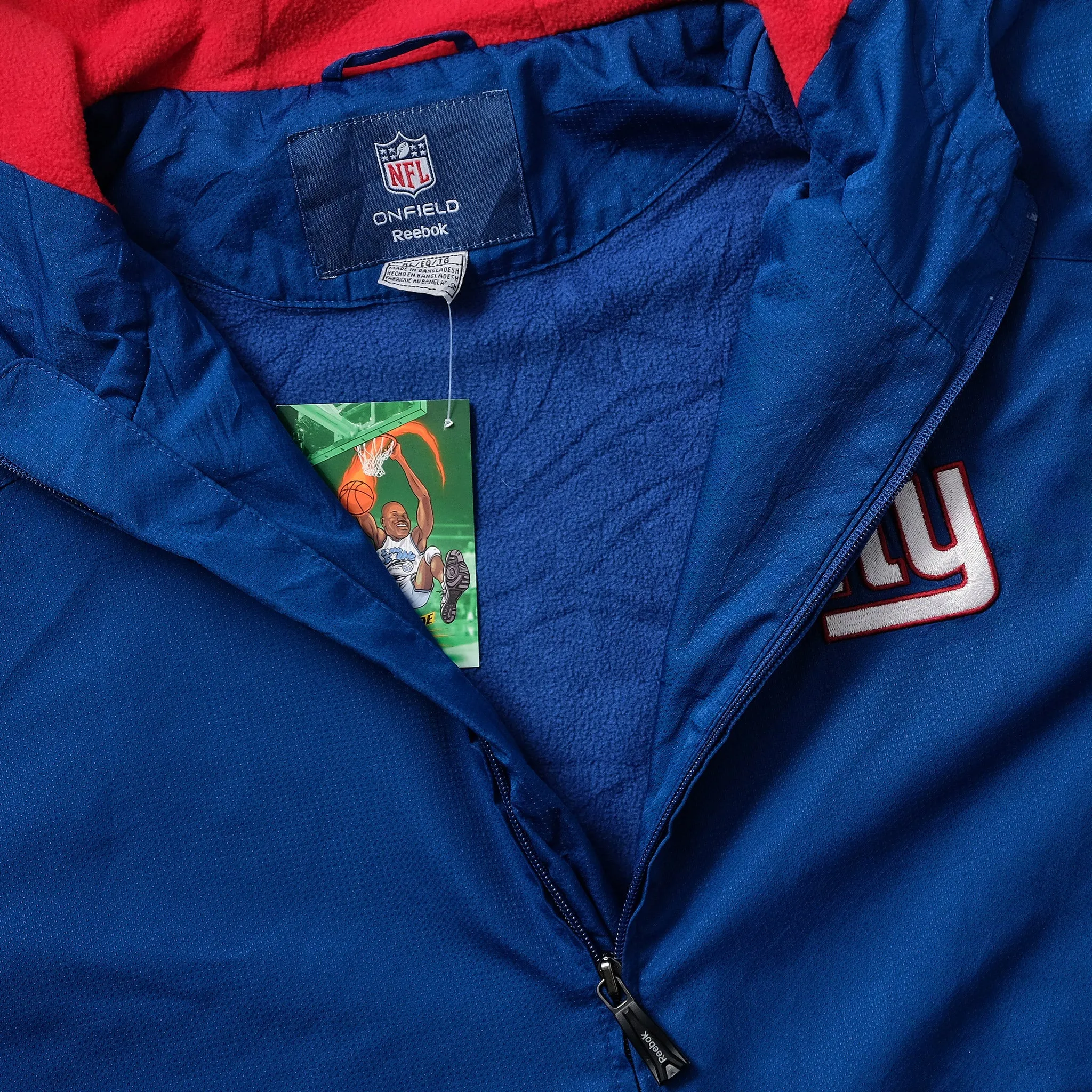 Vintage Reebok New York Giants Light Padded Jacket XLarge